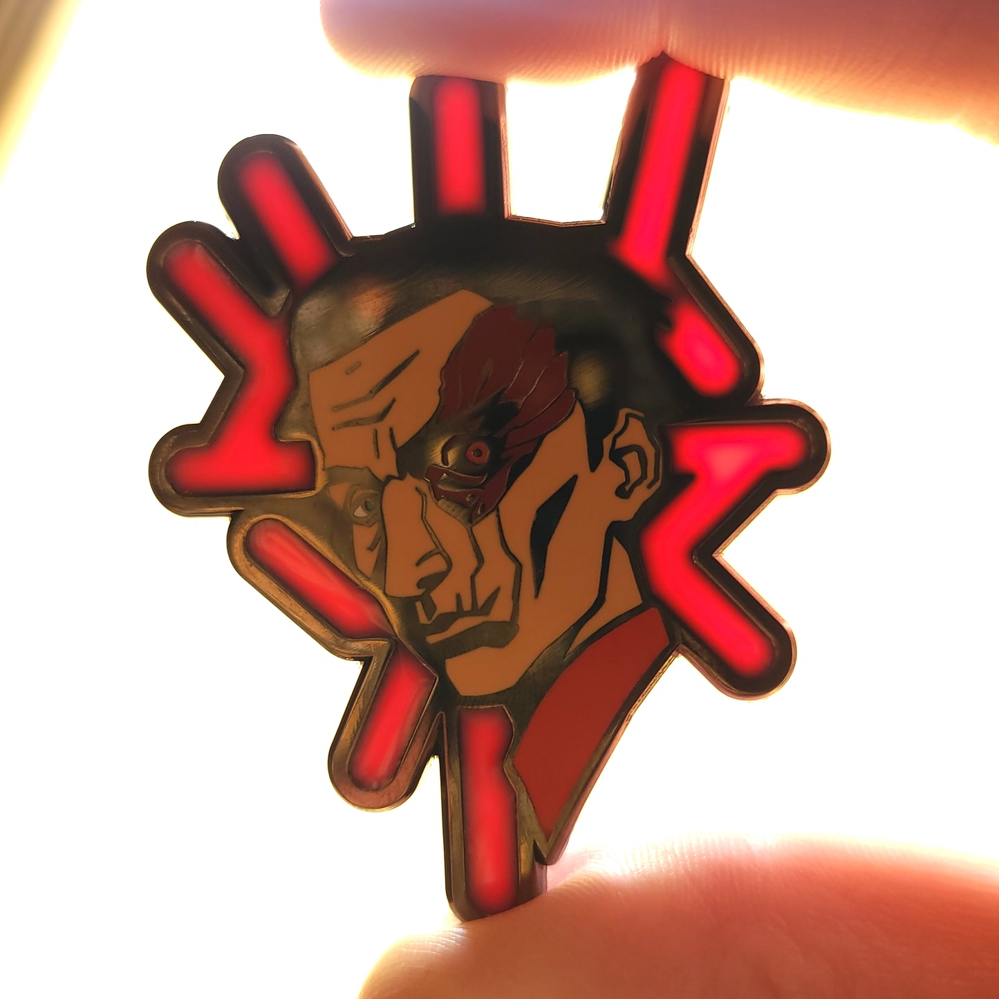 Shimmer King Translucent Enamel Pin